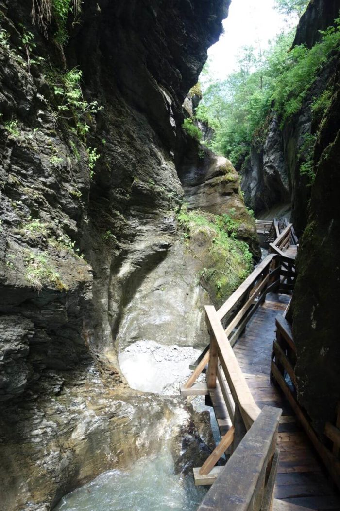 Soutěska Sigmund Thun Klamm Kaprun